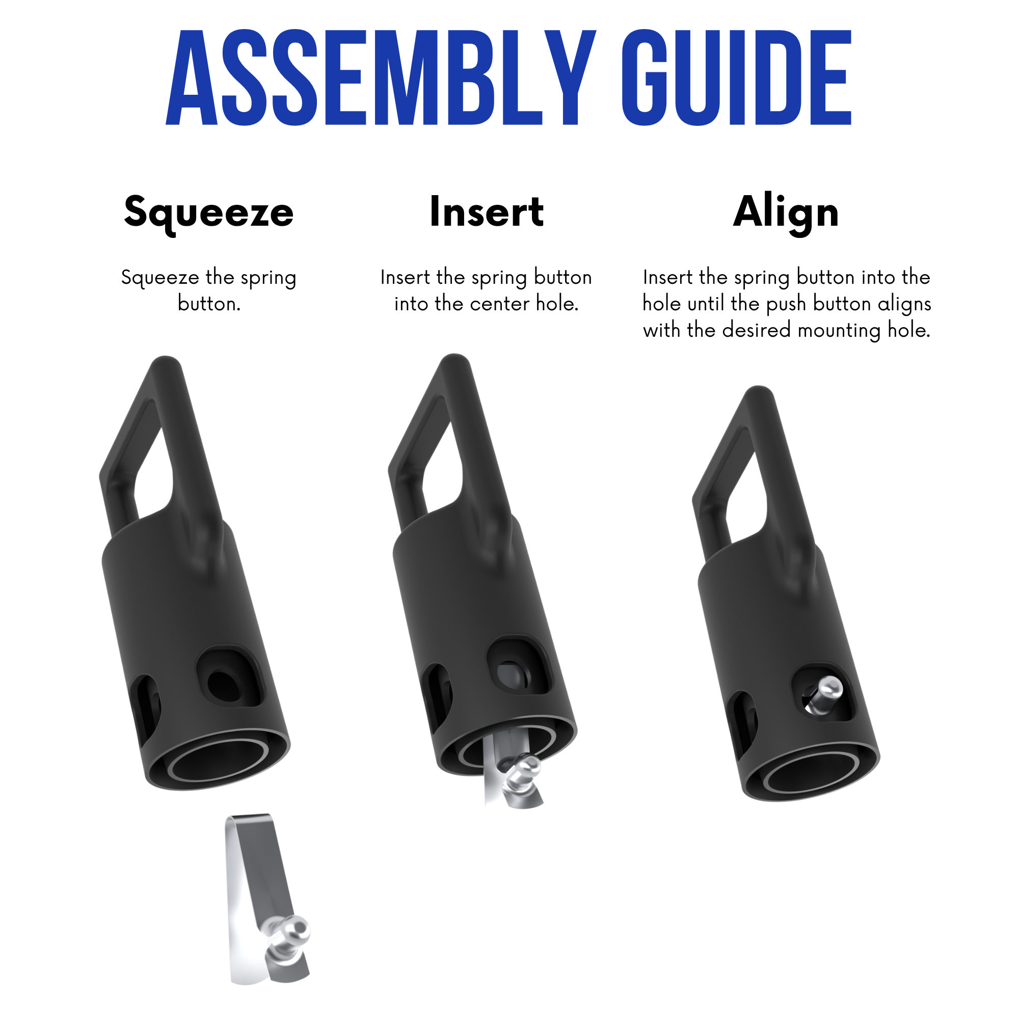 Echo PAS Trimmer Attachment Hanger — Grease Guard & Spring Button Hooks (4 Pack)