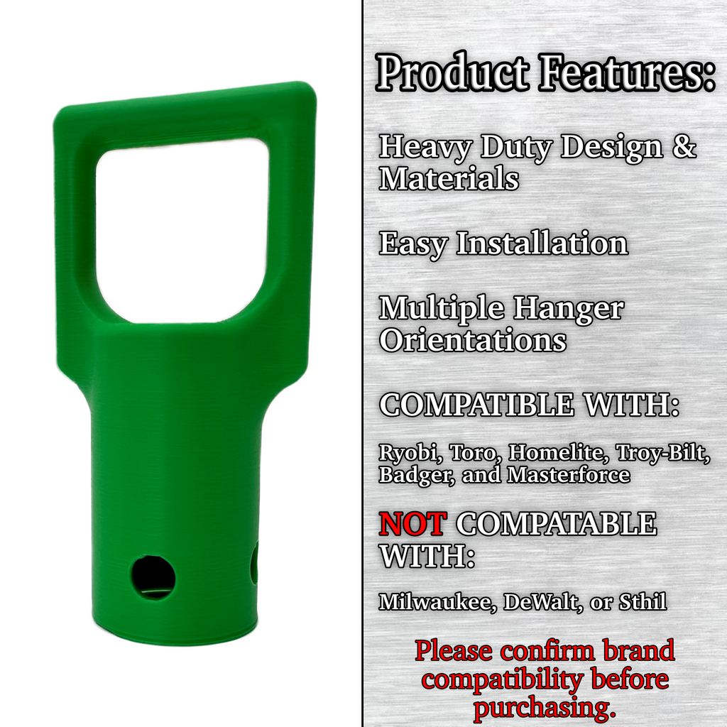 Heavy Duty Trimmer Attachment Hanger 4 Pack
