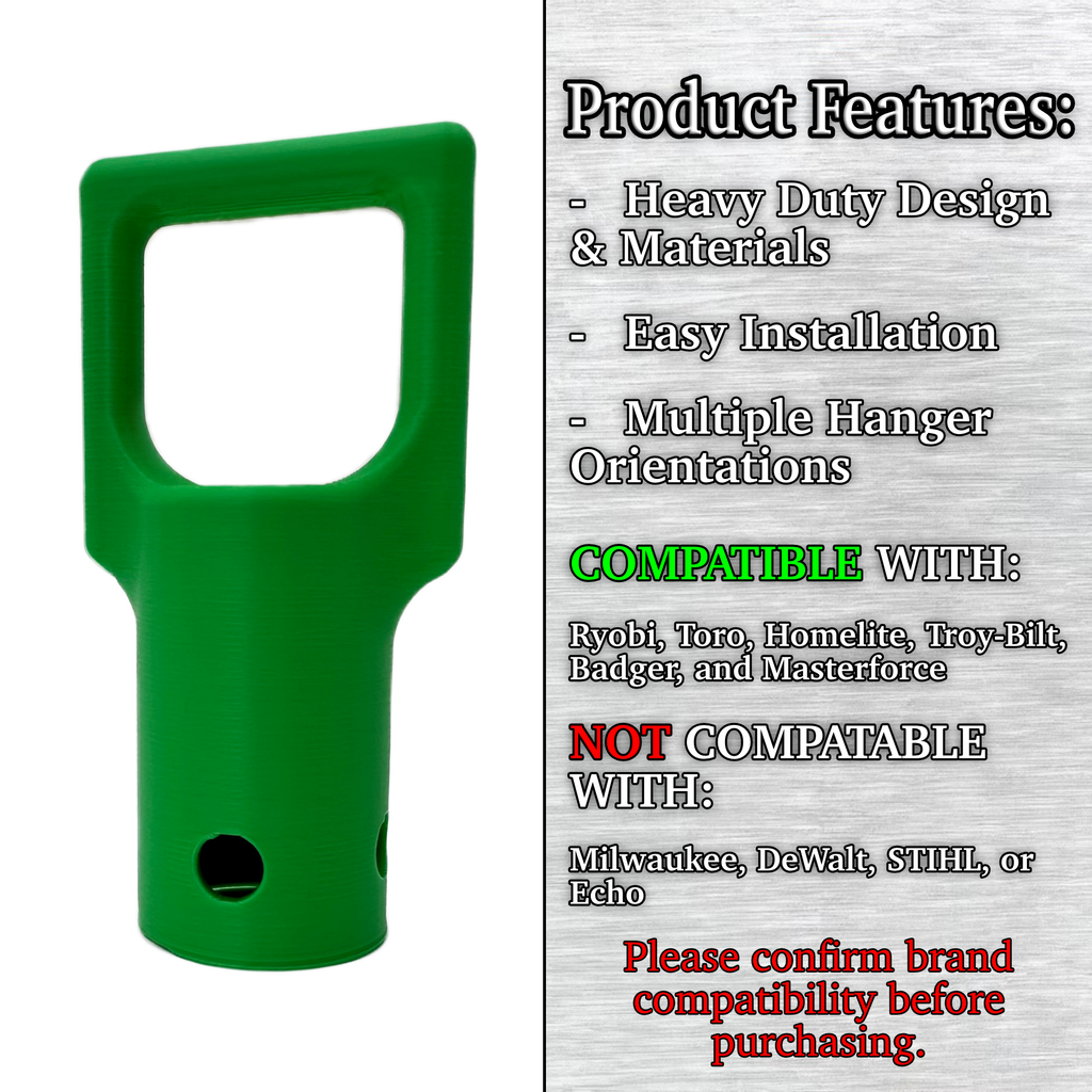 Heavy Duty Trimmer Attachment Hanger 4 Pack